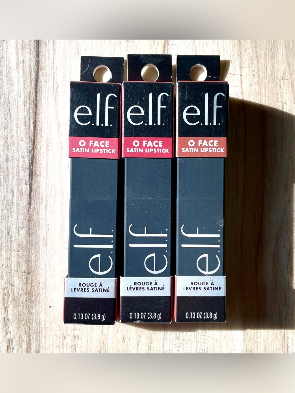 e.l.f. O Face Satin Lipstick - 3 NEW packs